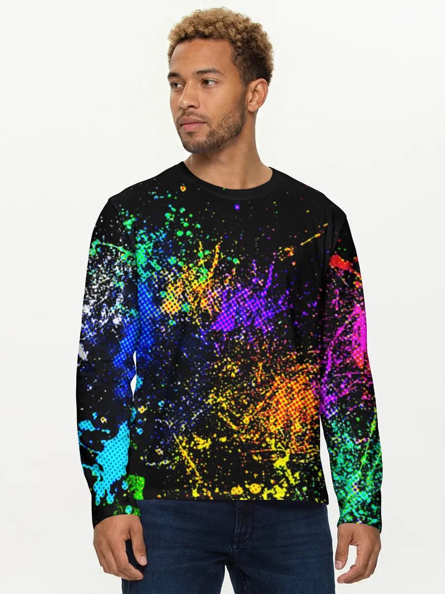 T-shirt Coton Manches Longues Homme