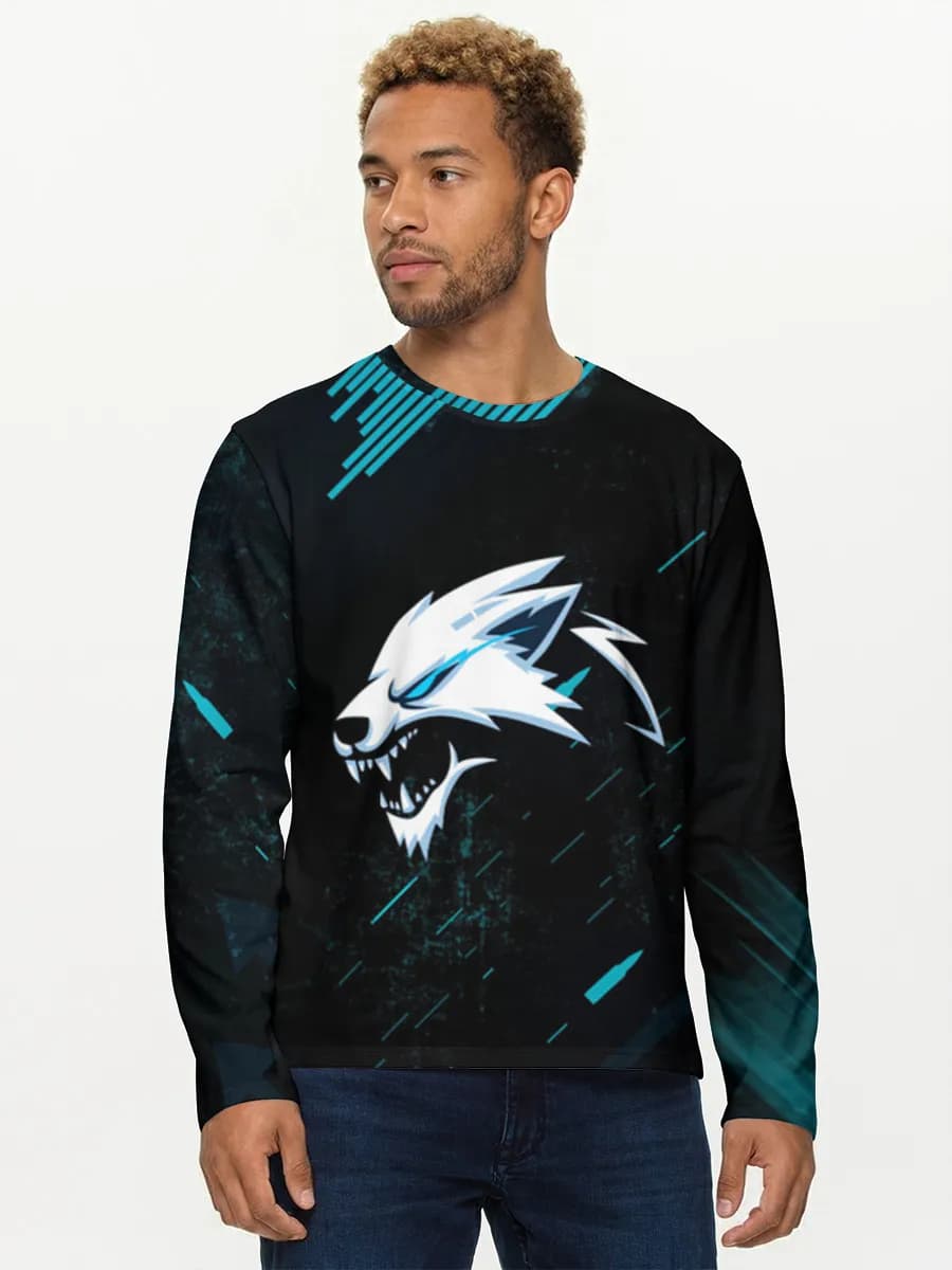 Camisa de manga larga de algodón para hombre