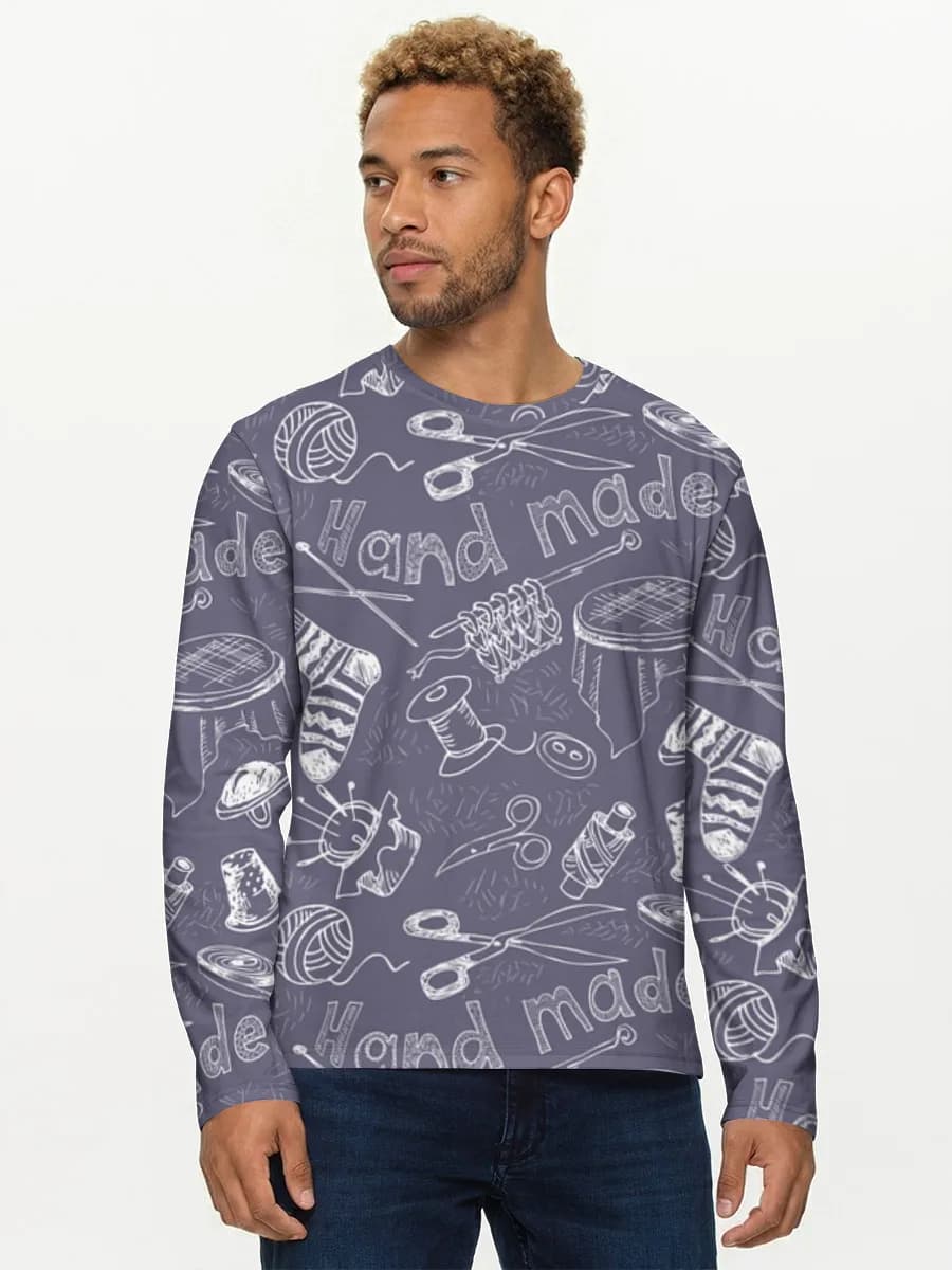 Men's cotton long sleeve shirt