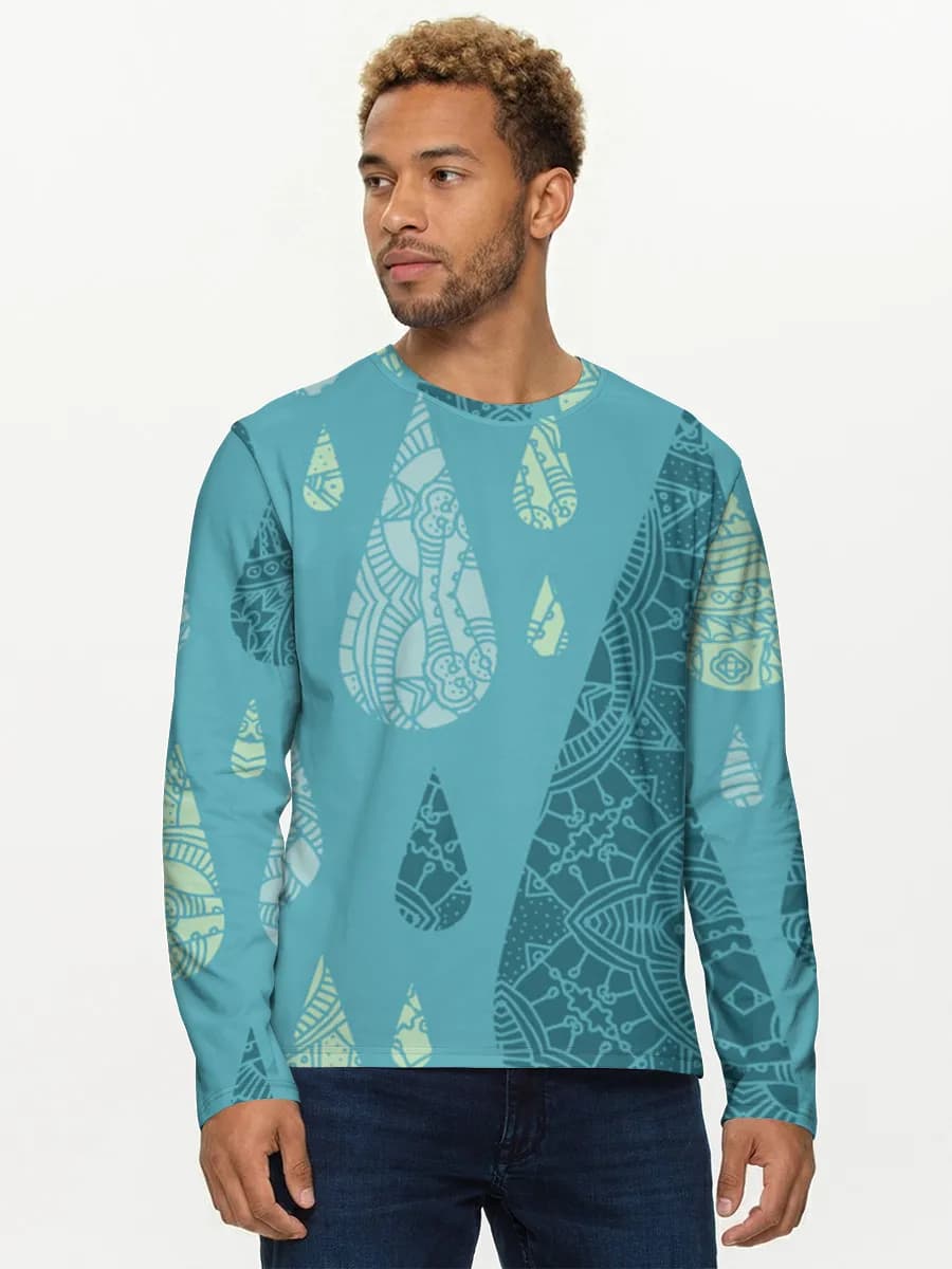 Men's cotton long sleeve shirt