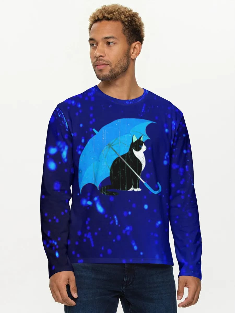 Men's cotton long sleeve shirt