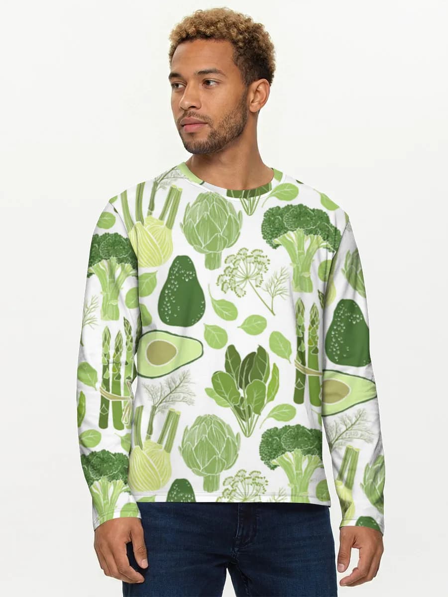 Men's cotton long sleeve shirt