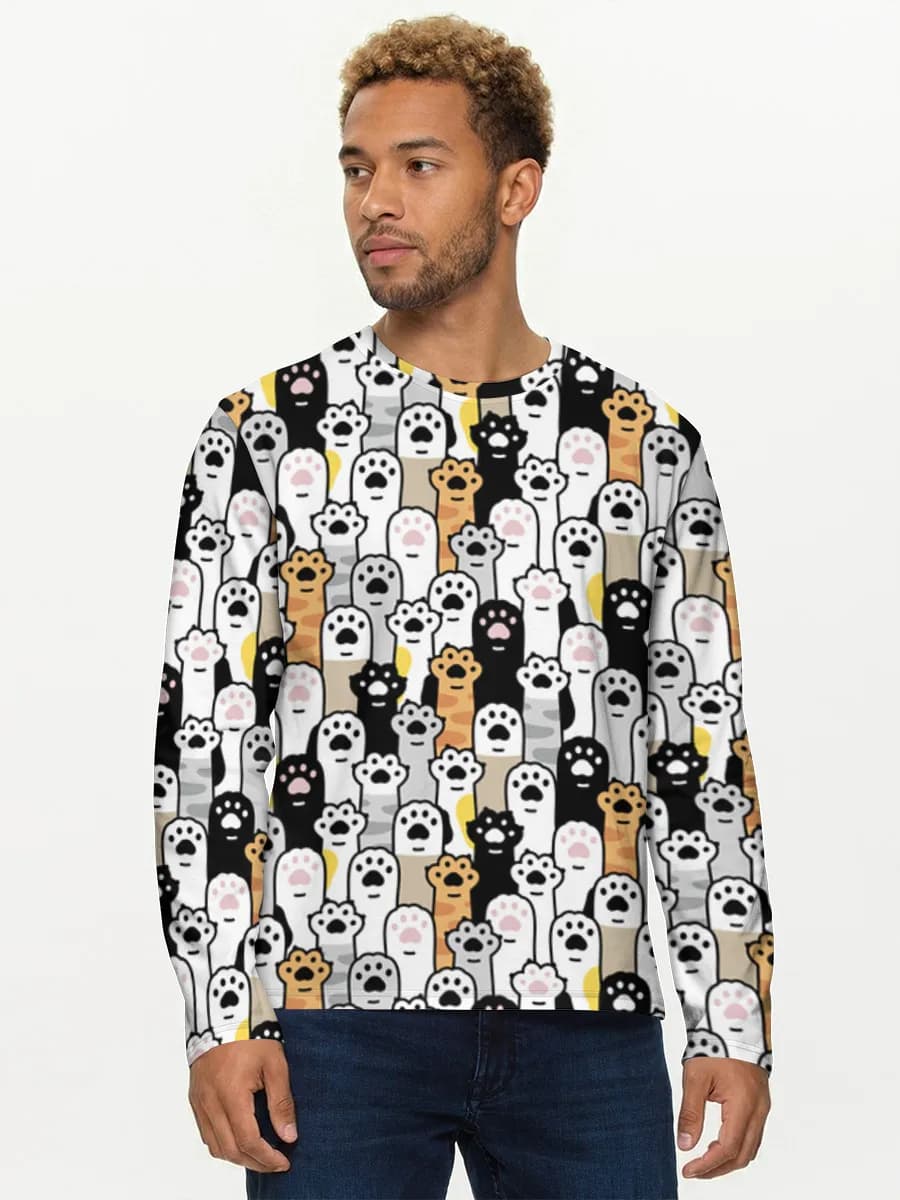 T-shirt Coton Manches Longues Homme