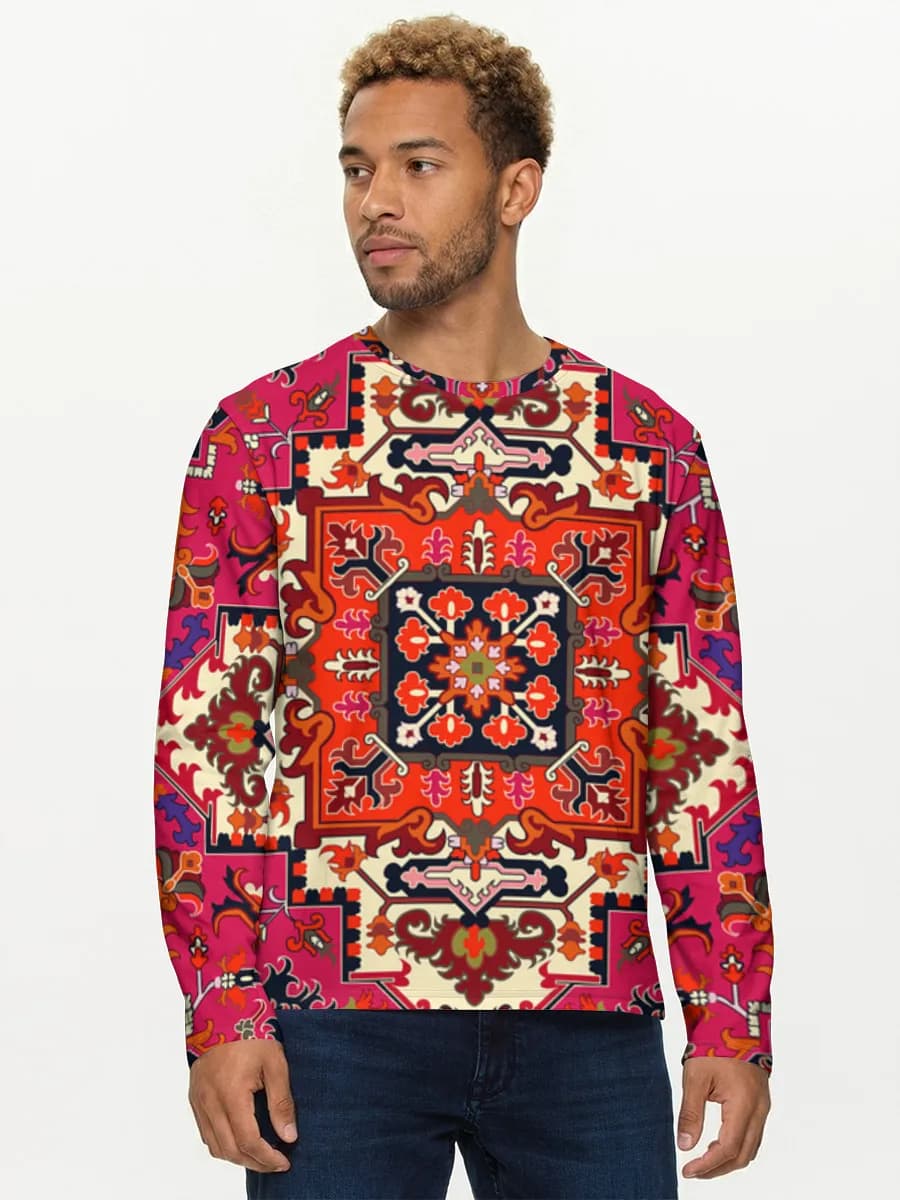Camisa de manga larga de algodón para hombre