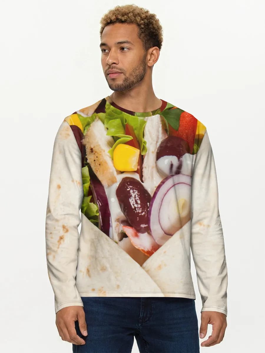 Men's cotton long sleeve shirt