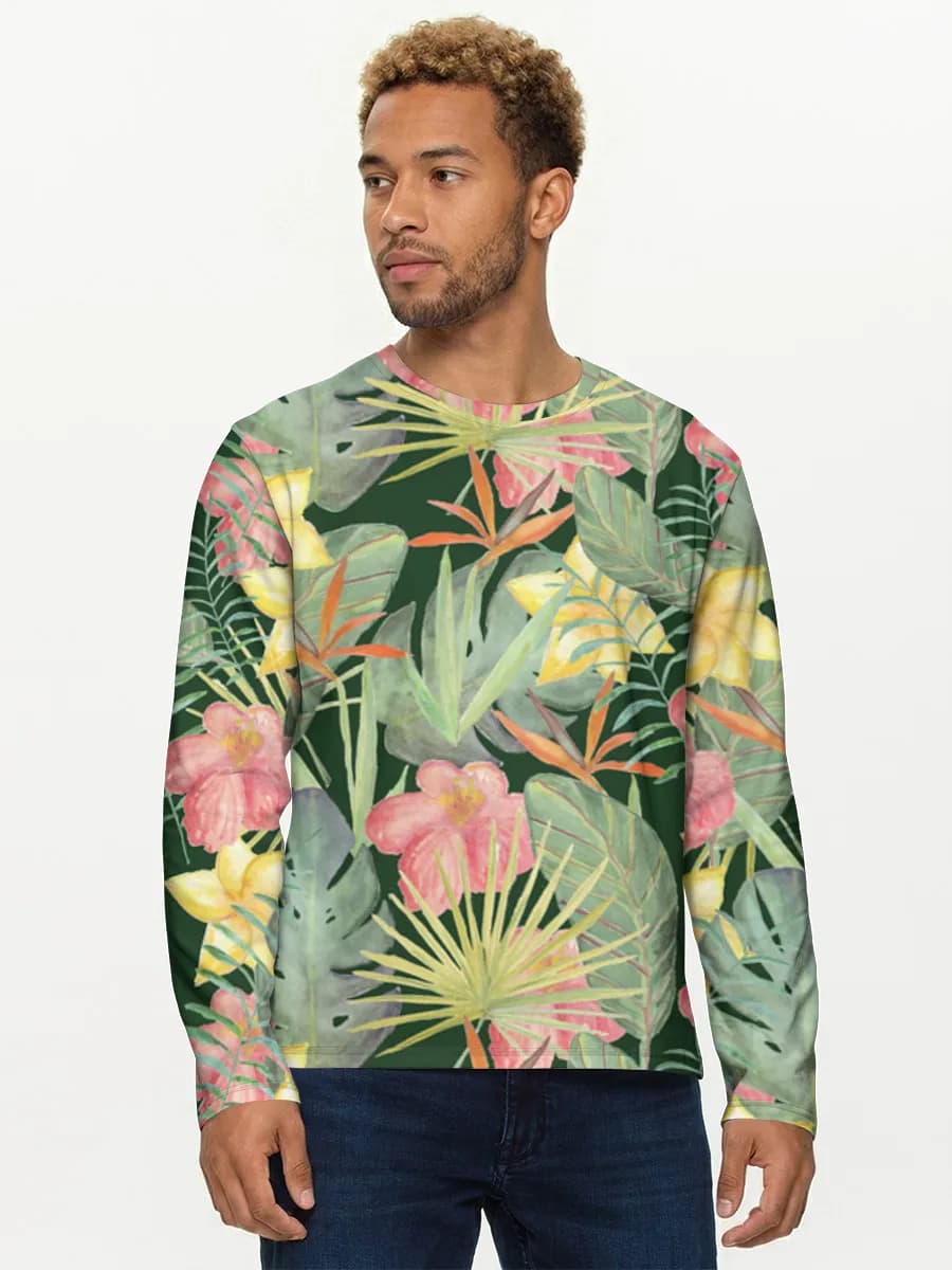 Men's cotton long sleeve shirt