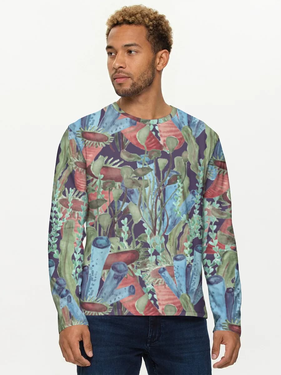 Men's cotton long sleeve shirt