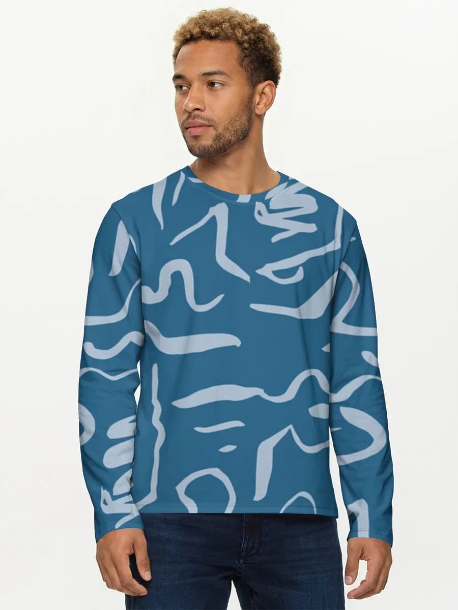 Men's cotton long sleeve shirt