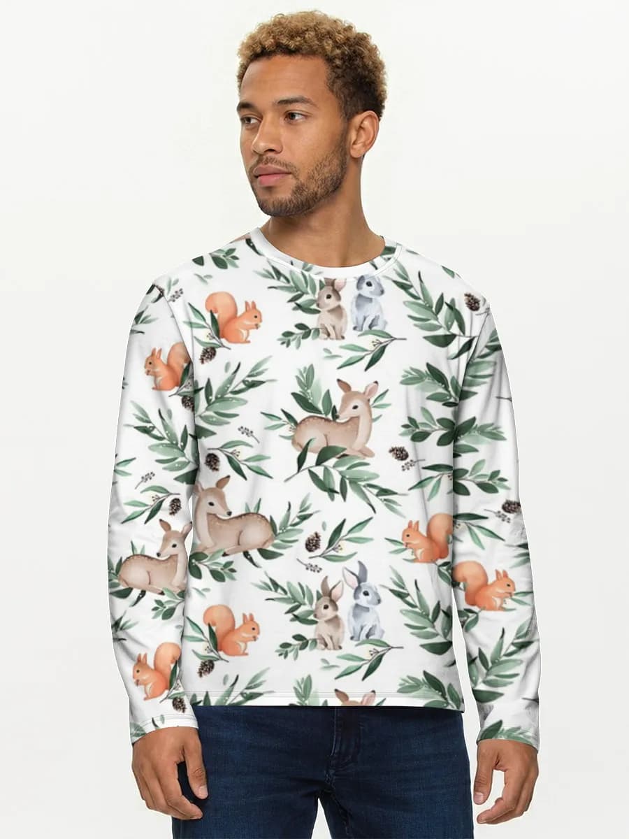 Men's cotton long sleeve shirt