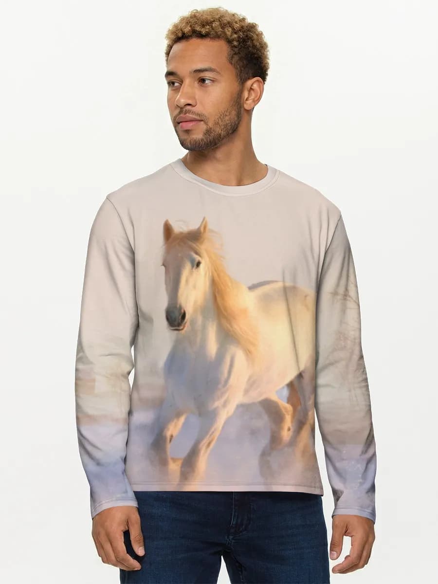 Men's cotton long sleeve shirt