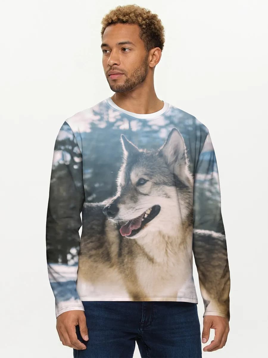 Men's cotton long sleeve shirt