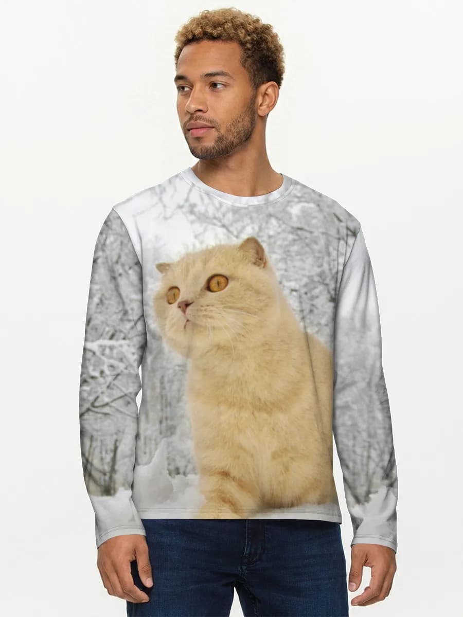 Men's cotton long sleeve shirt