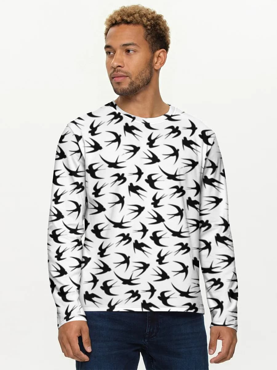 Men's cotton long sleeve shirt