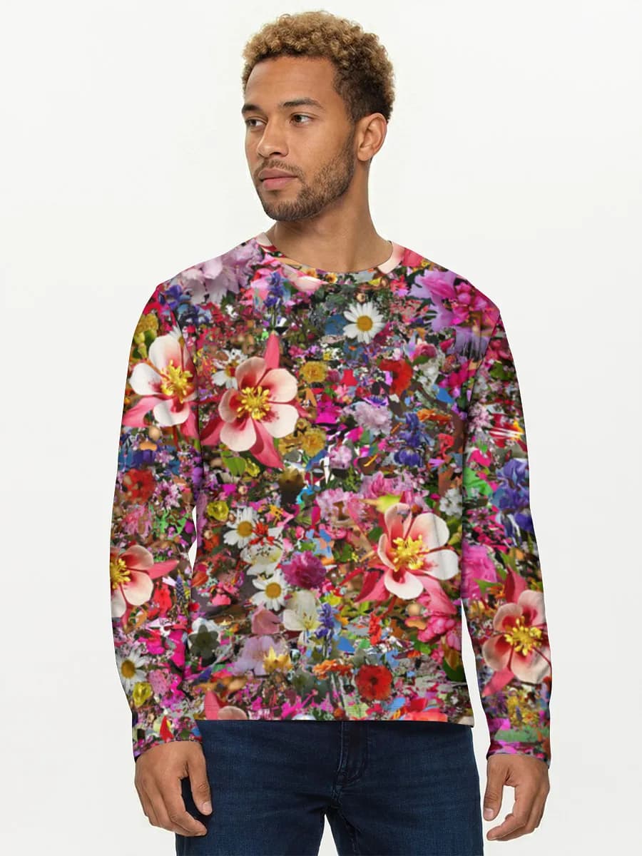 Men's cotton long sleeve shirt