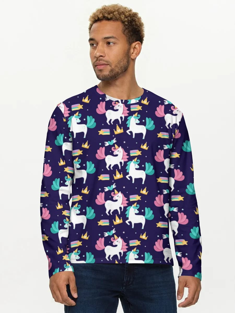Men's cotton long sleeve shirt
