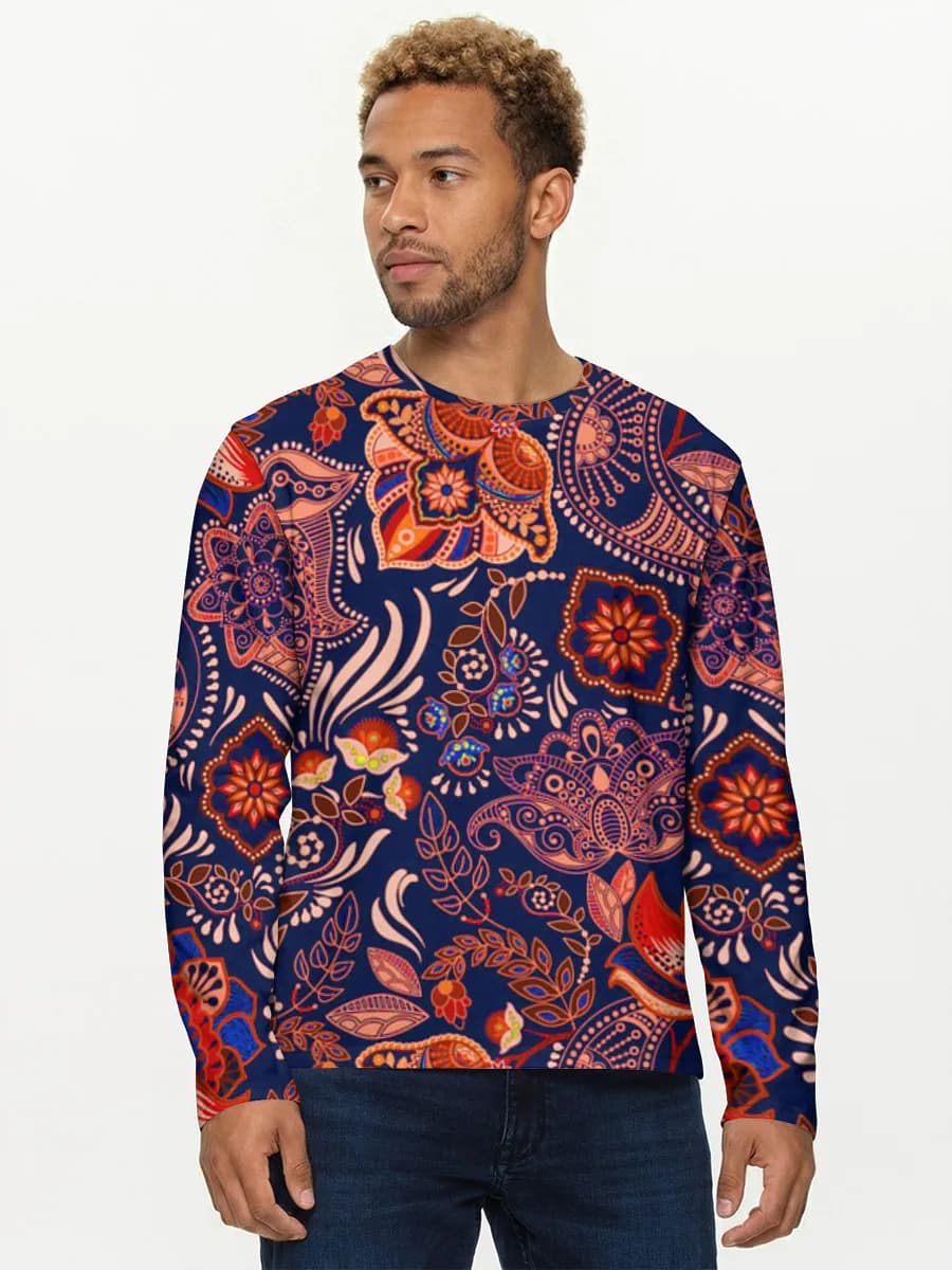T-shirt Coton Manches Longues Homme