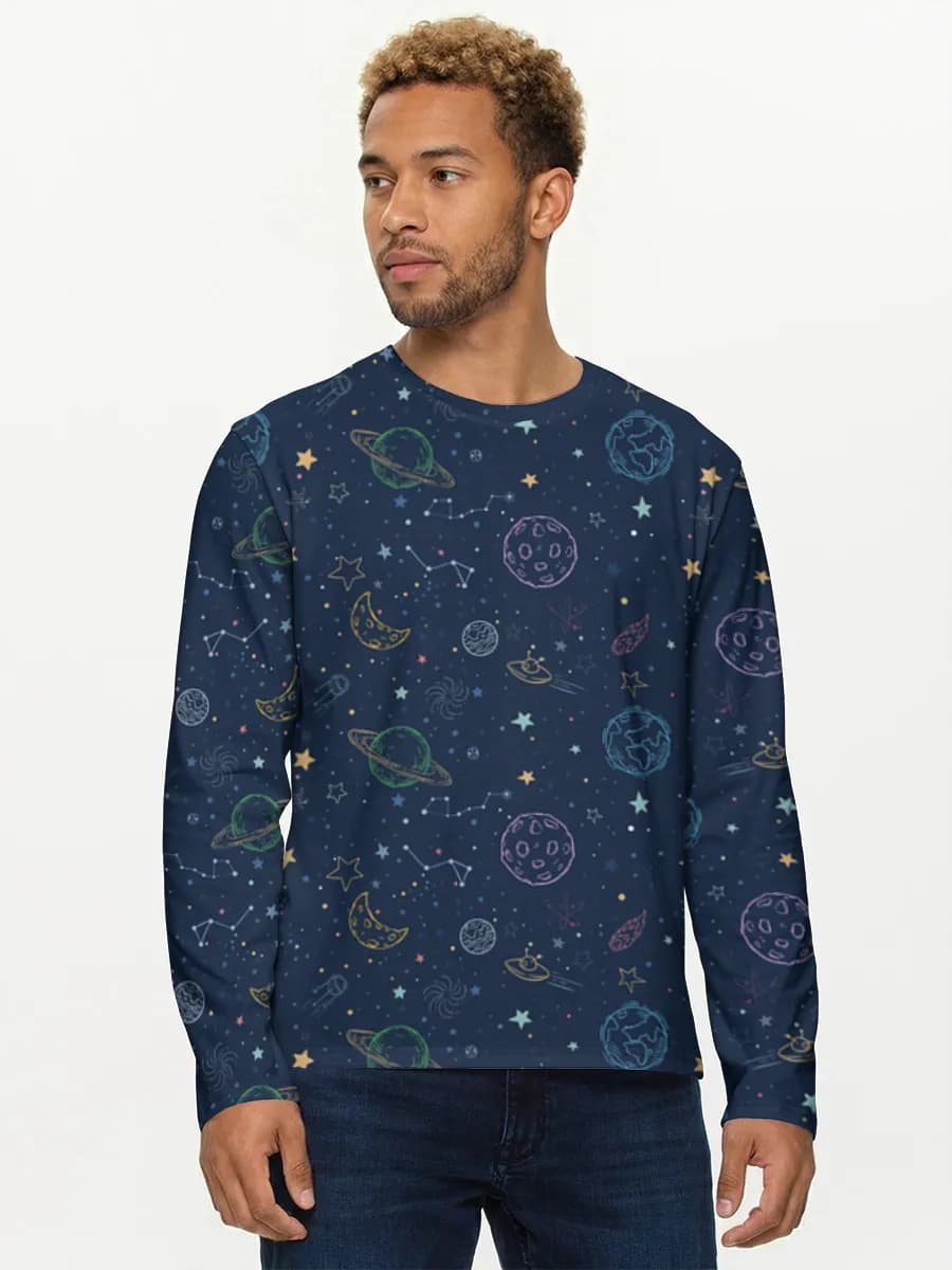 Men's cotton long sleeve shirt