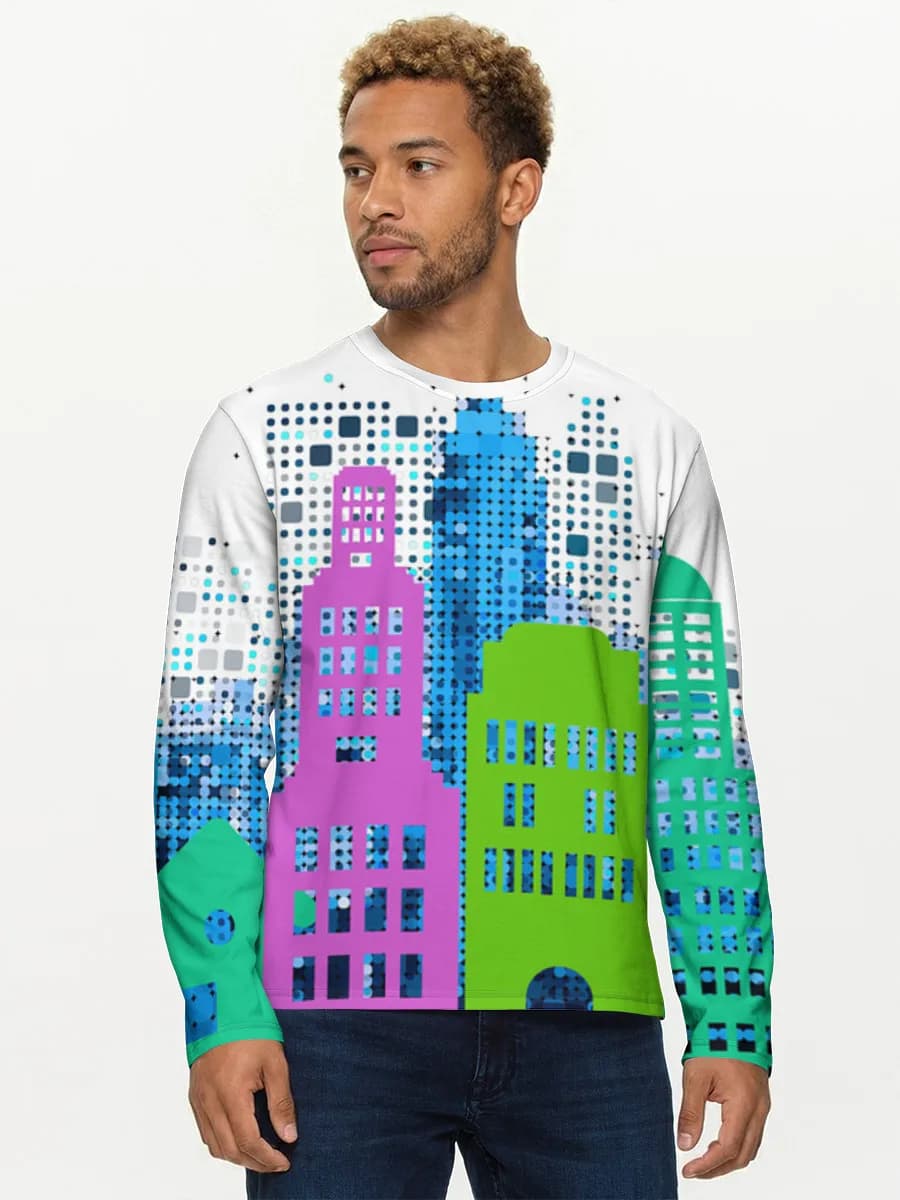 T-shirt Coton Manches Longues Homme