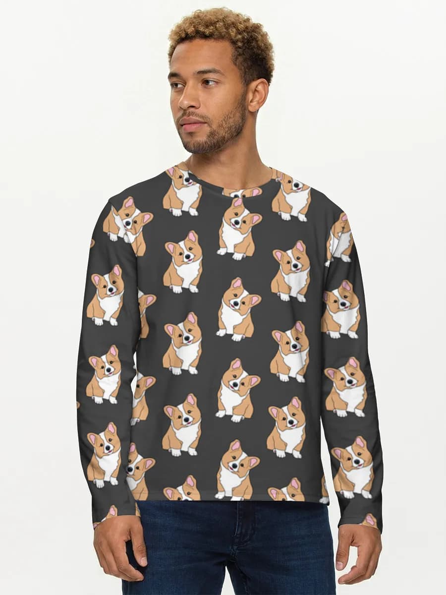 Men's cotton long sleeve shirt
