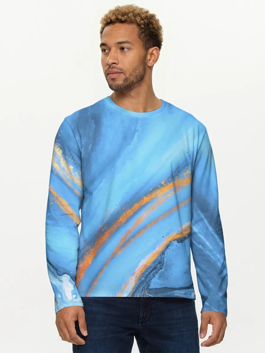 Men's cotton long sleeve shirt