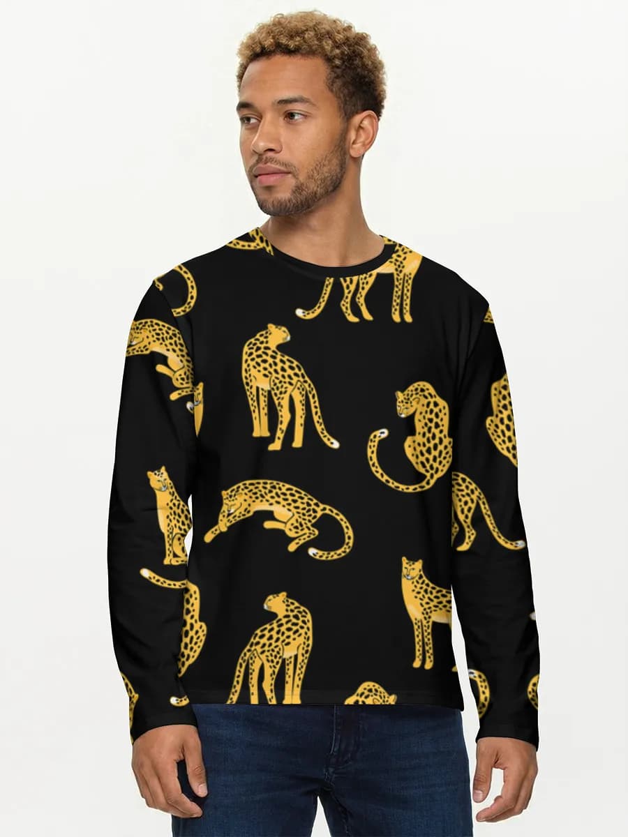 T-shirt Coton Manches Longues Homme