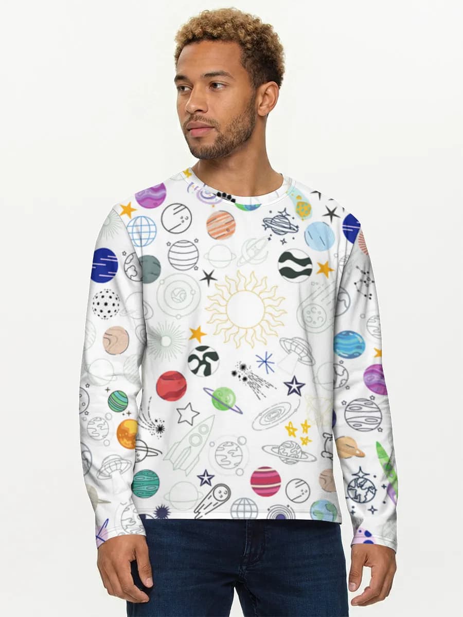Men's cotton long sleeve shirt