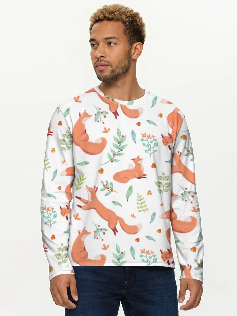 T-shirt Coton Manches Longues Homme