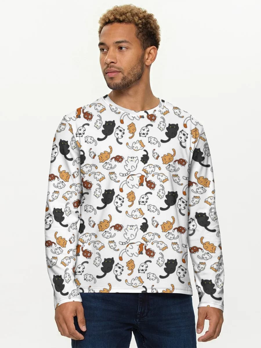 Camisa de manga larga de algodón para hombre
