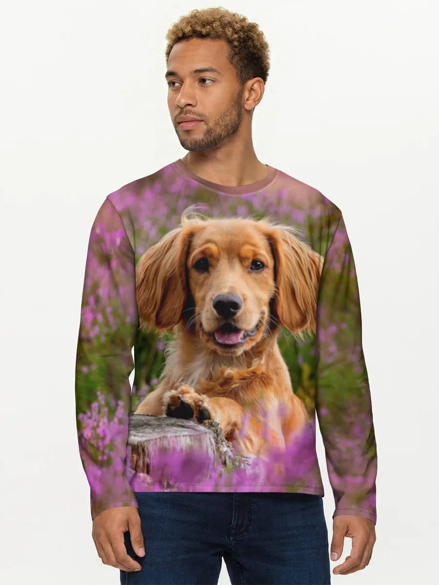 Men's cotton long sleeve shirt