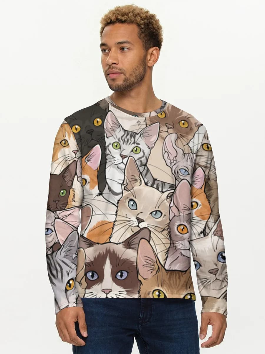 Men's cotton long sleeve shirt