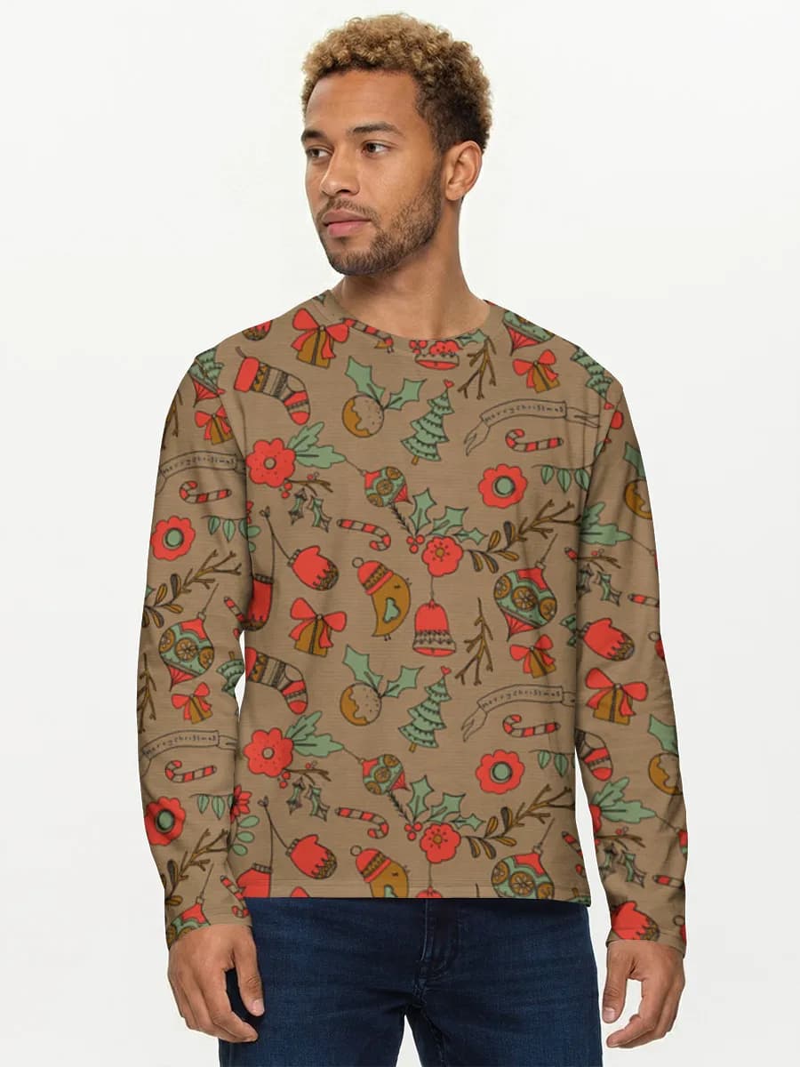 T-shirt Coton Manches Longues Homme