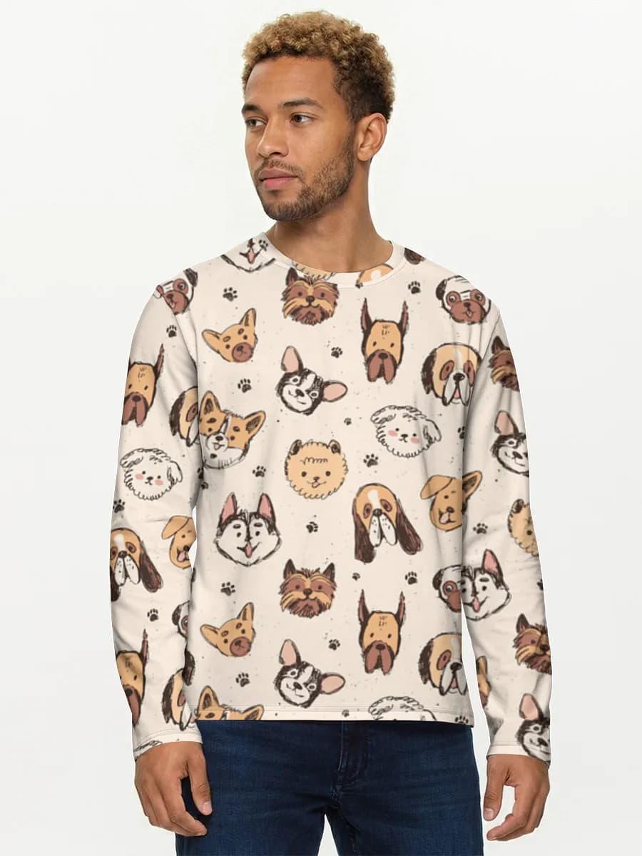 Men's cotton long sleeve shirt