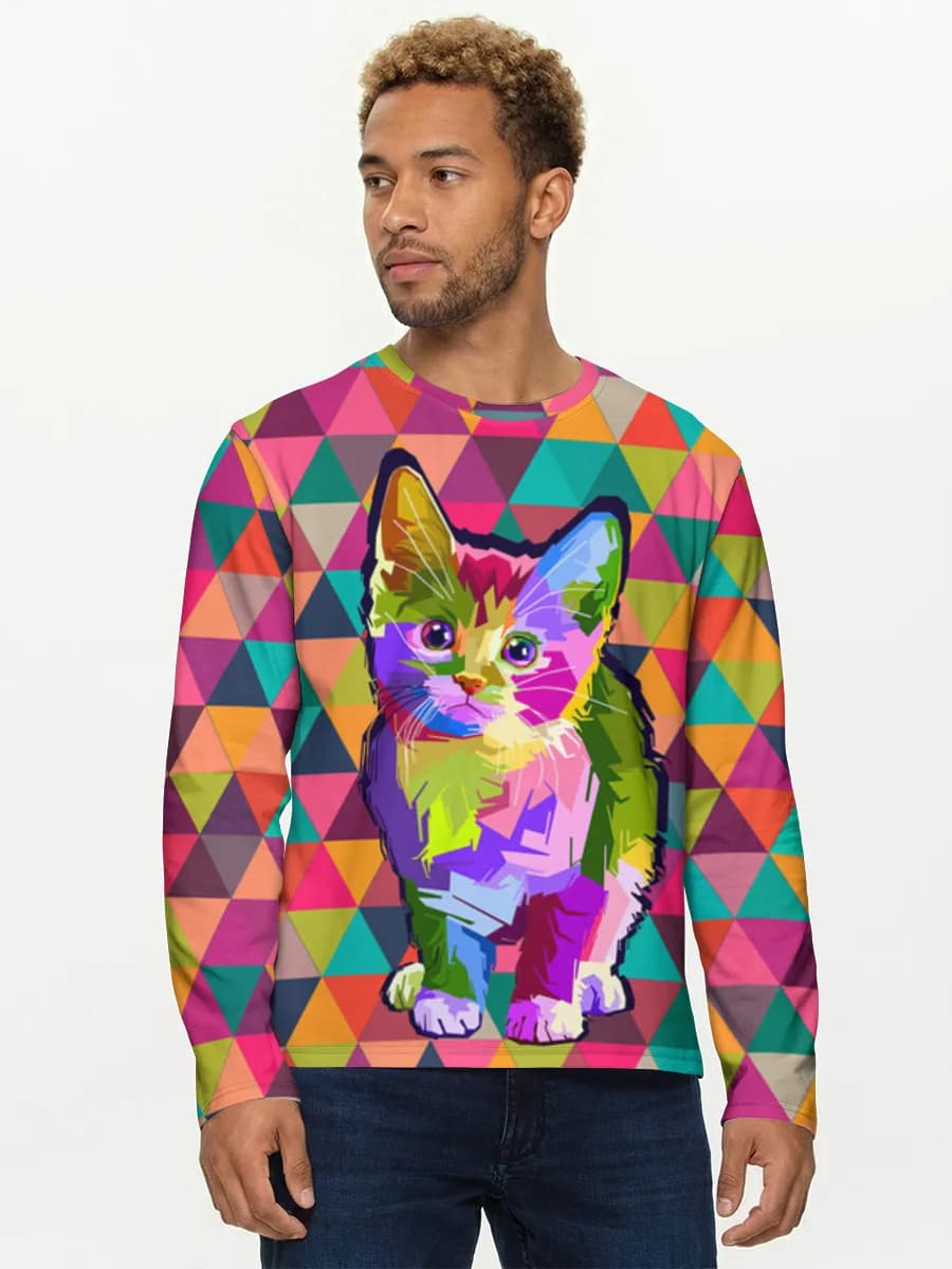 Men's cotton long sleeve shirt