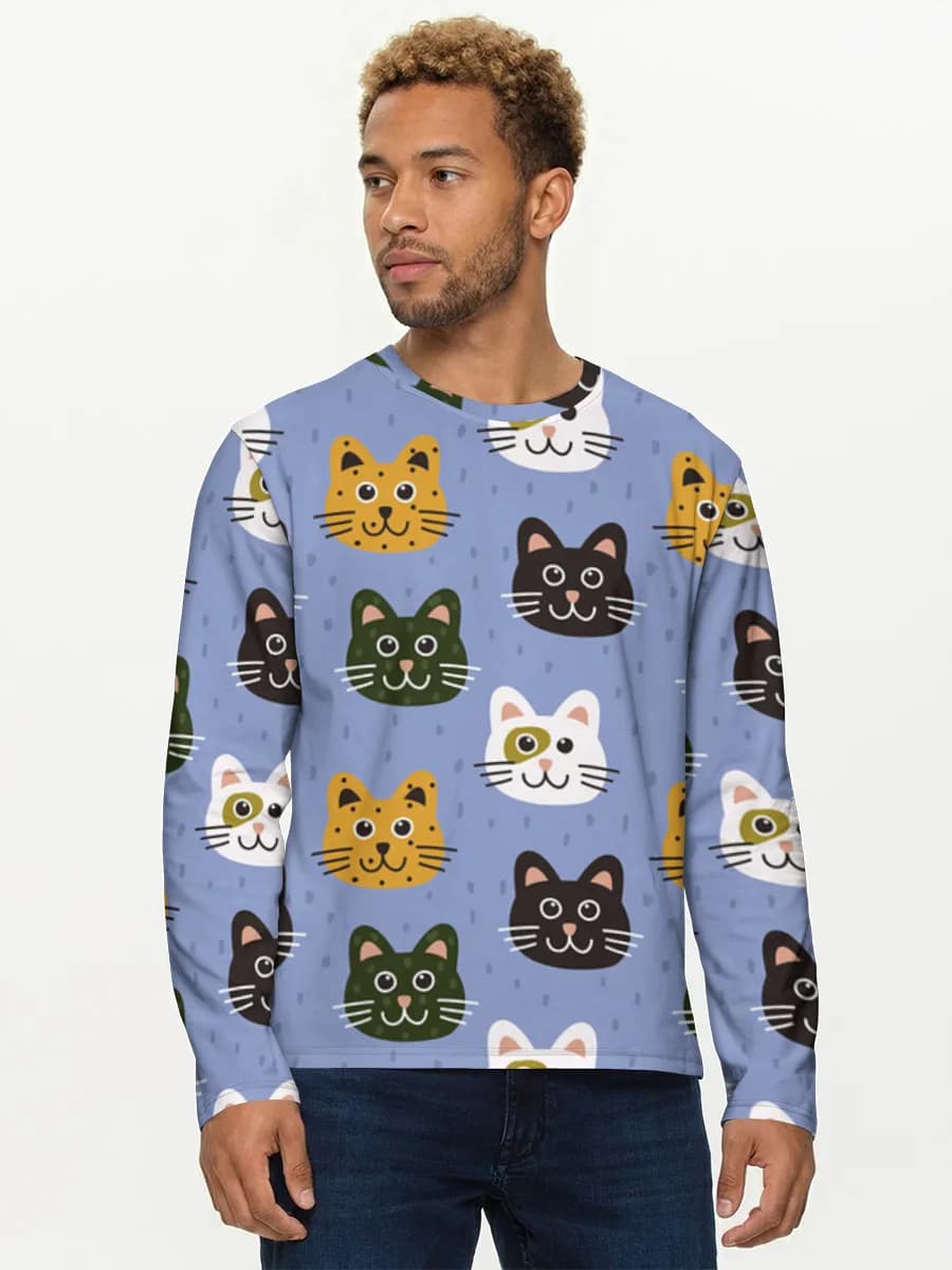 Men's cotton long sleeve shirt