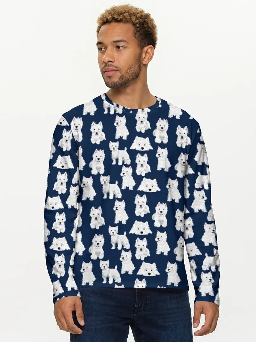 Men's cotton long sleeve shirt
