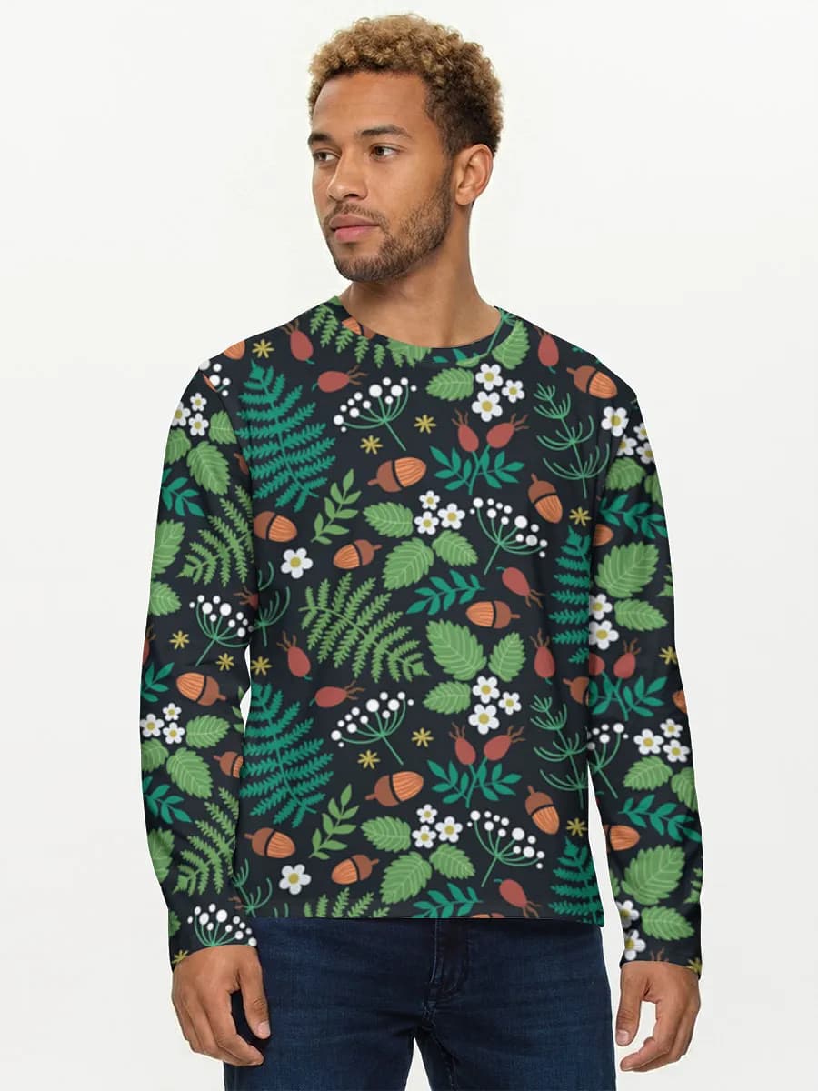 Men's cotton long sleeve shirt