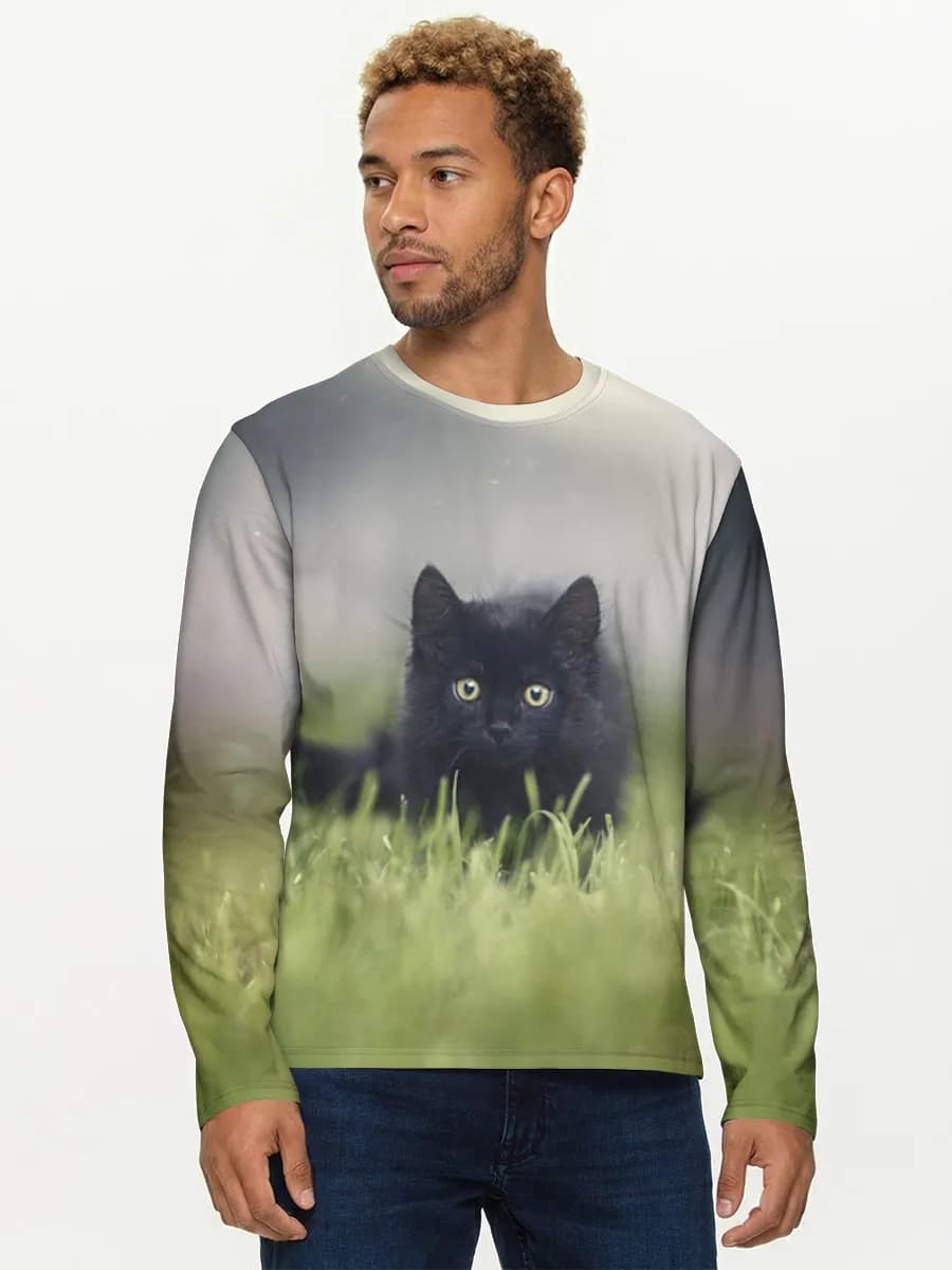 Men's cotton long sleeve shirt