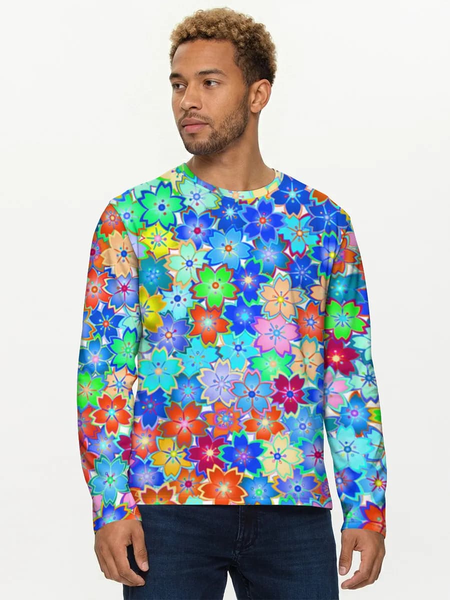 T-shirt Coton Manches Longues Homme