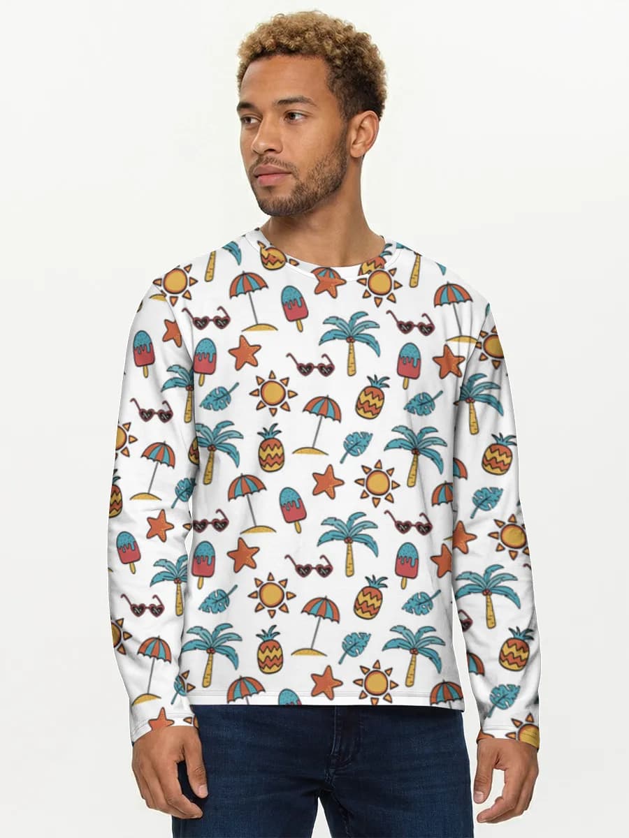 Men's cotton long sleeve shirt