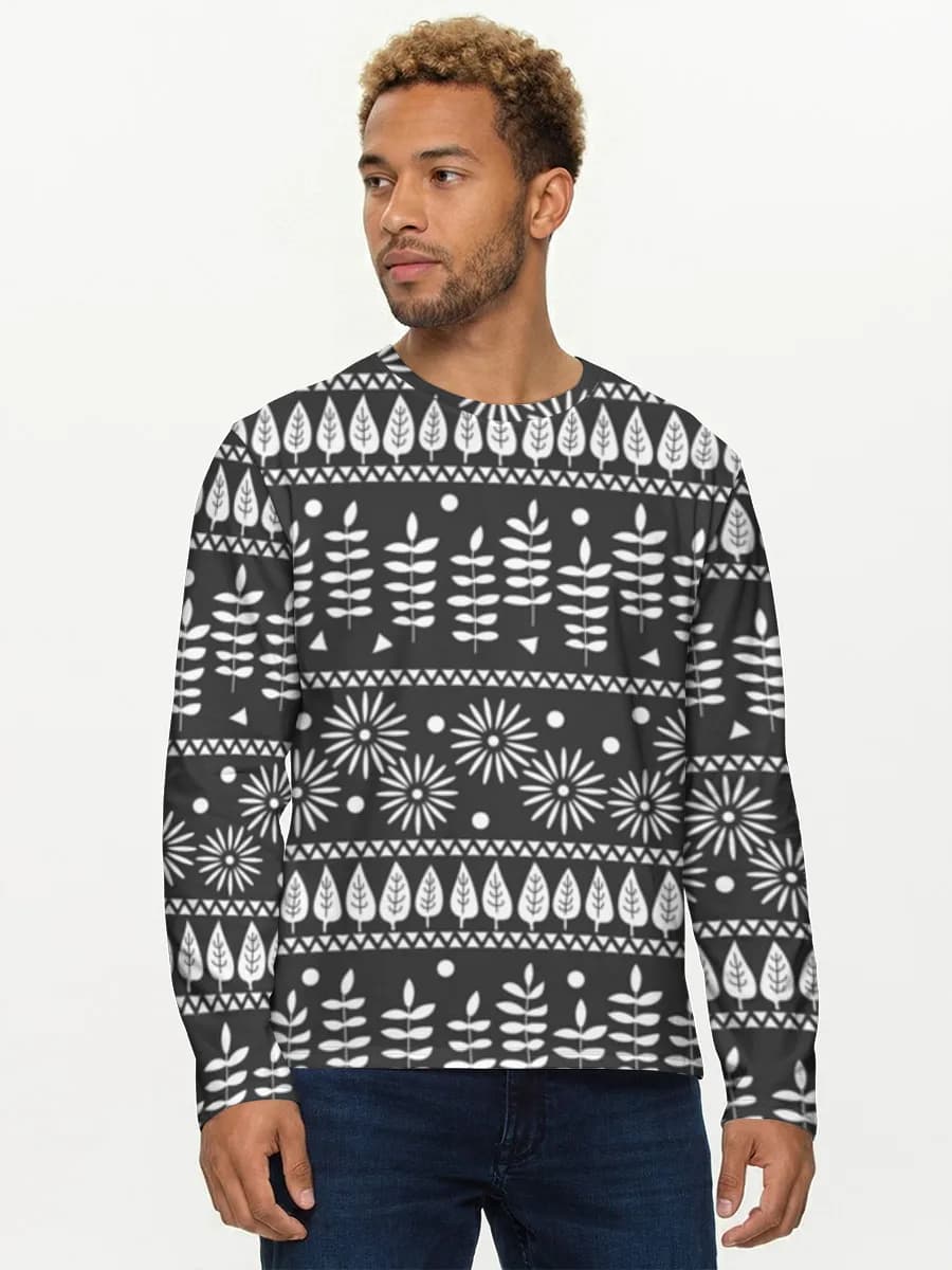 Men's cotton long sleeve shirt