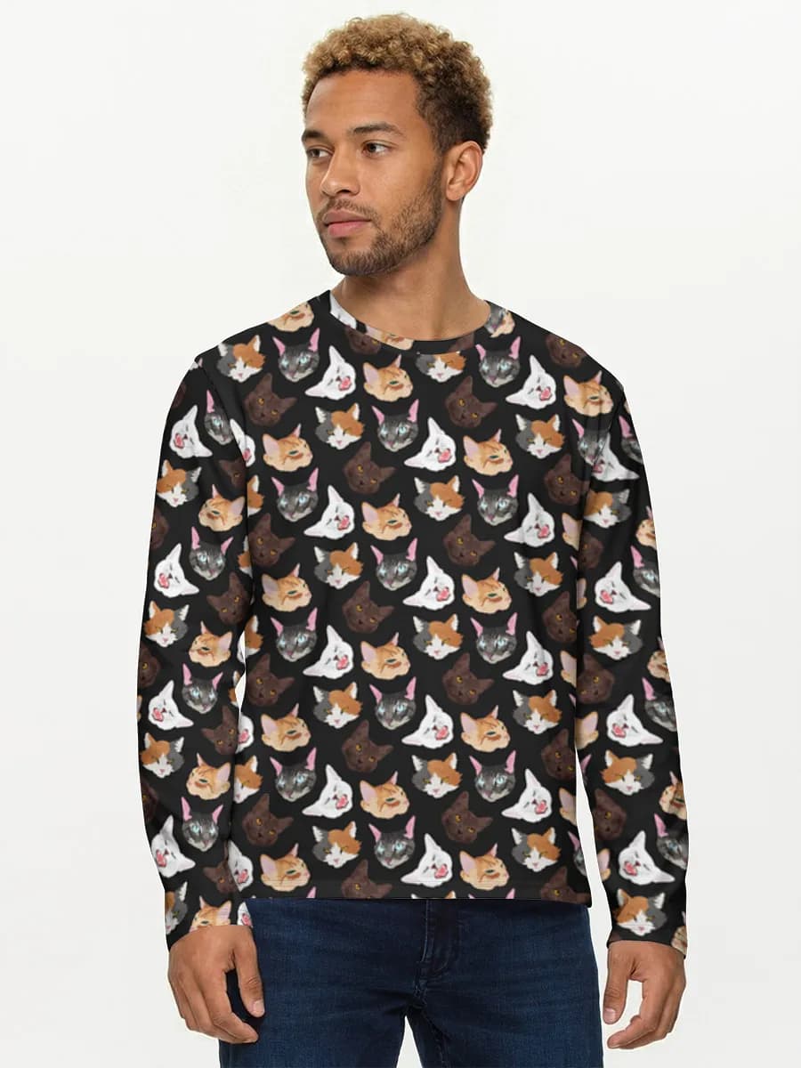 Camisa de manga larga de algodón para hombre