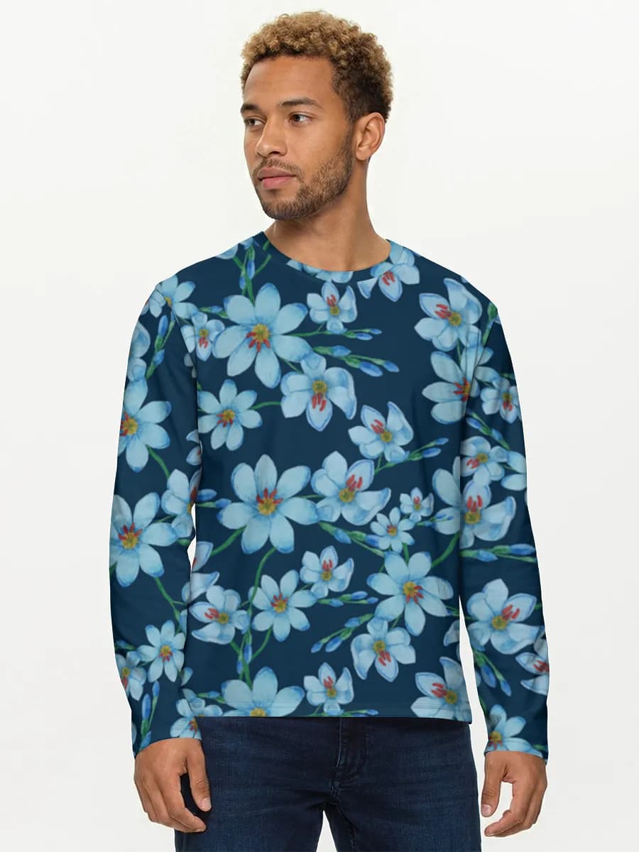 T-shirt Coton Manches Longues Homme