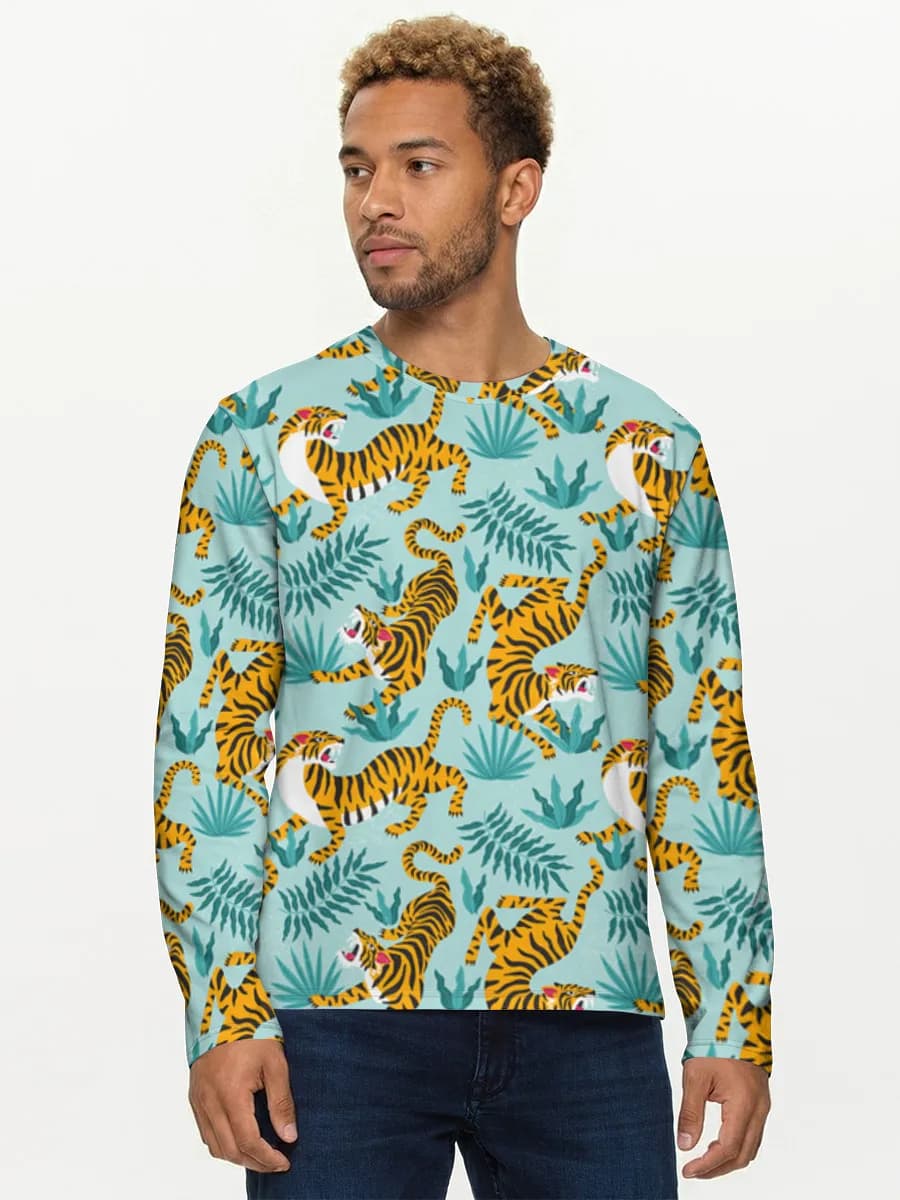 Men's cotton long sleeve shirt