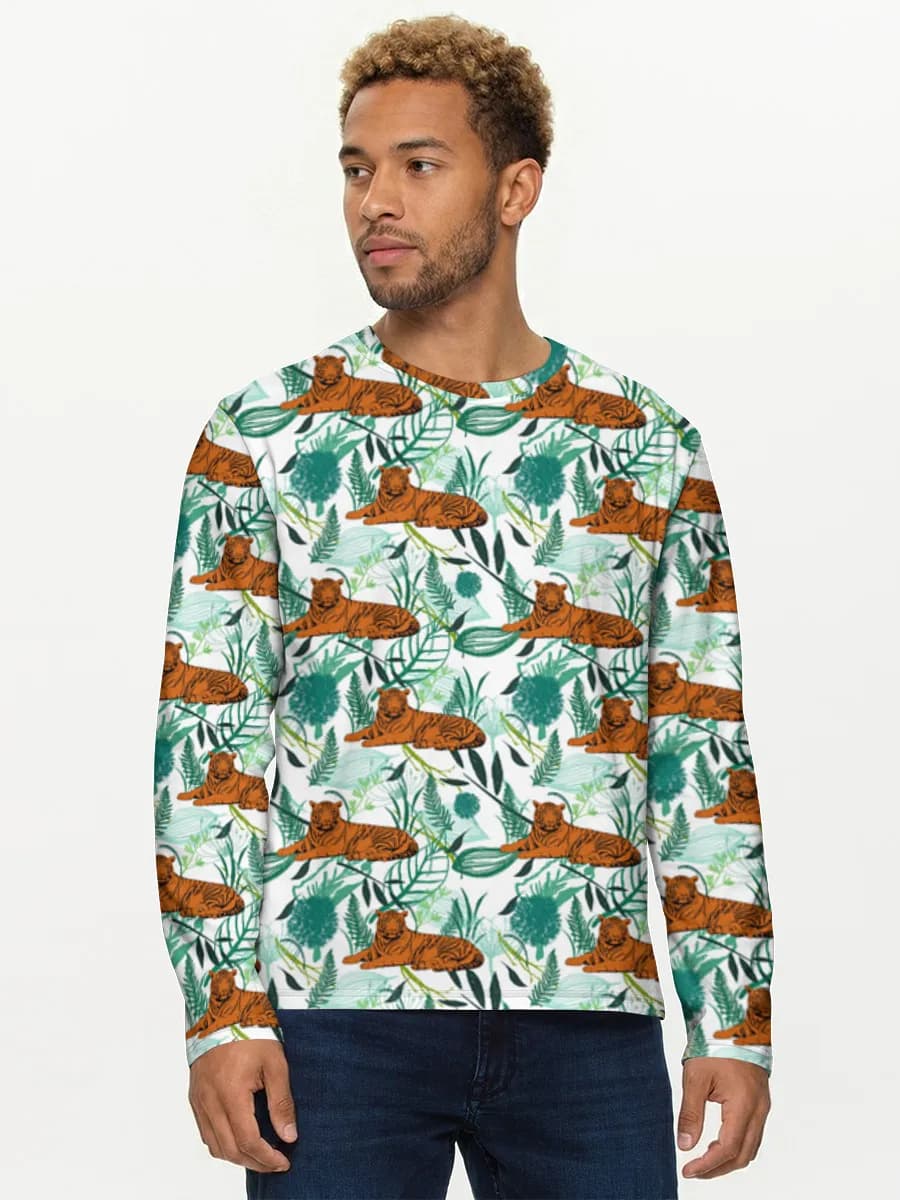 Men's cotton long sleeve shirt