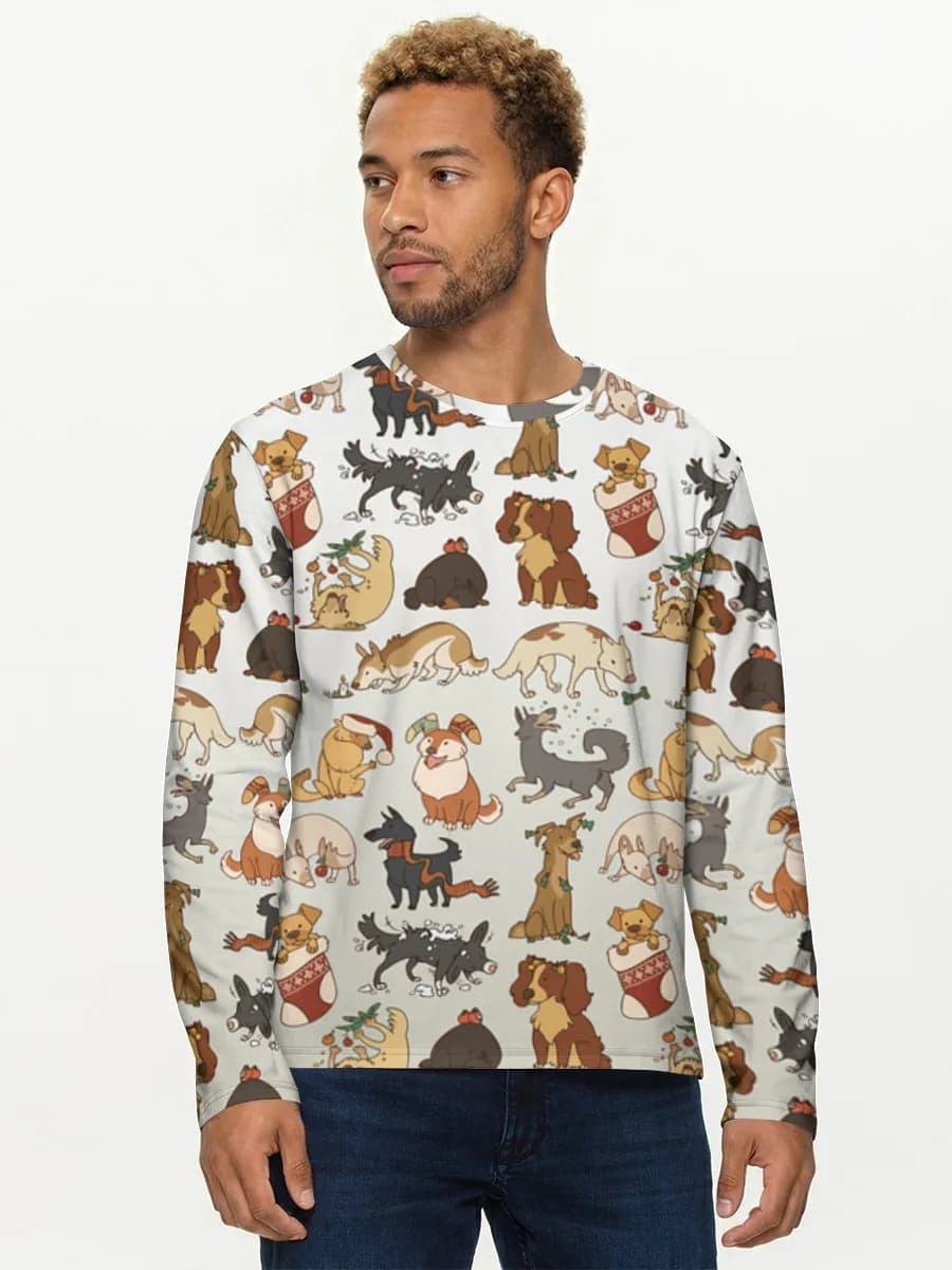 Men's cotton long sleeve shirt