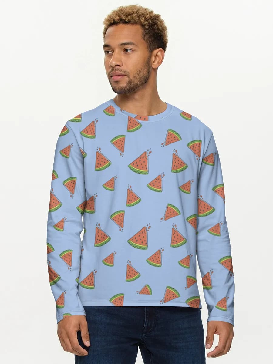 T-shirt Coton Manches Longues Homme
