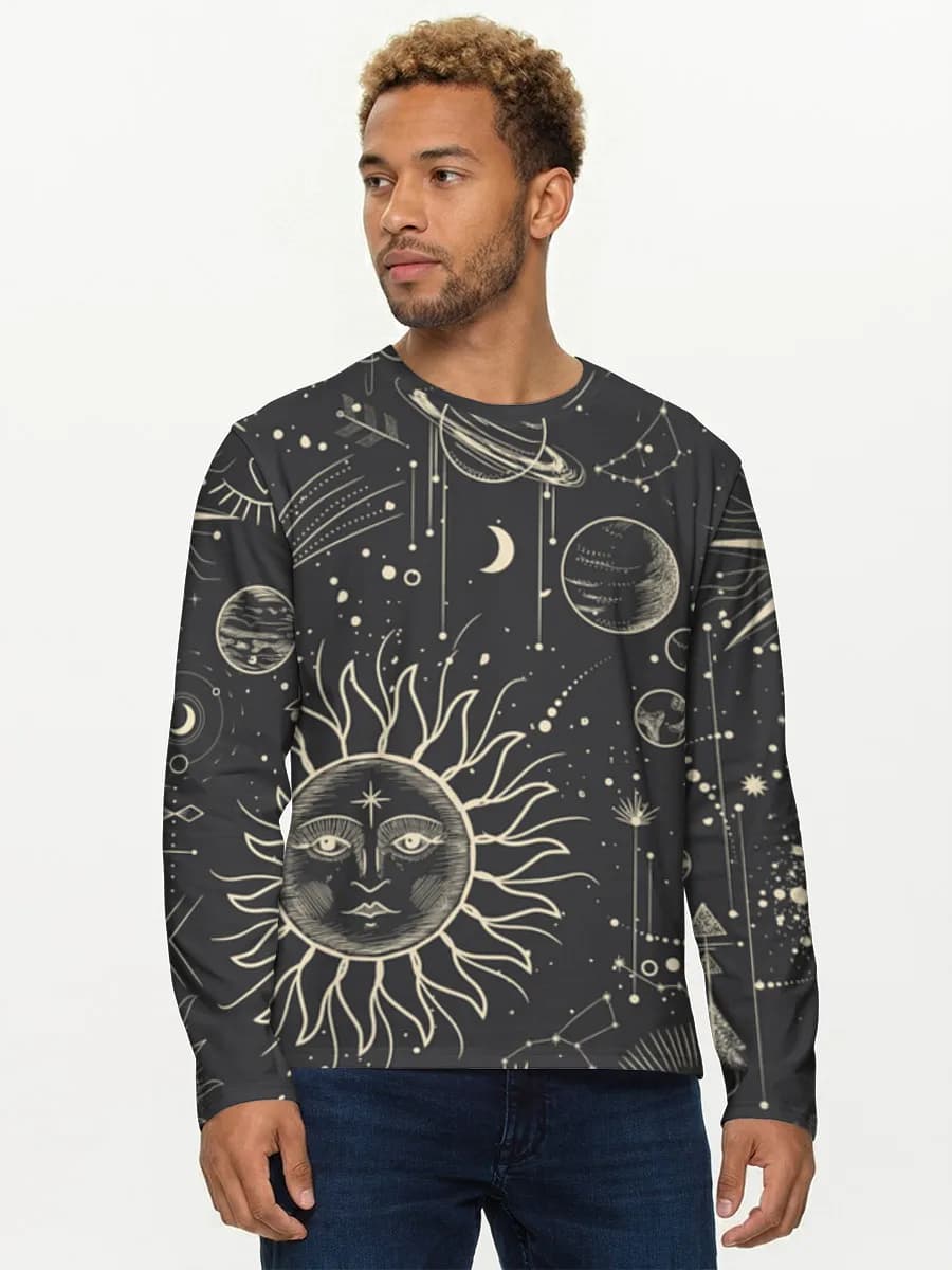 Men's cotton long sleeve shirt