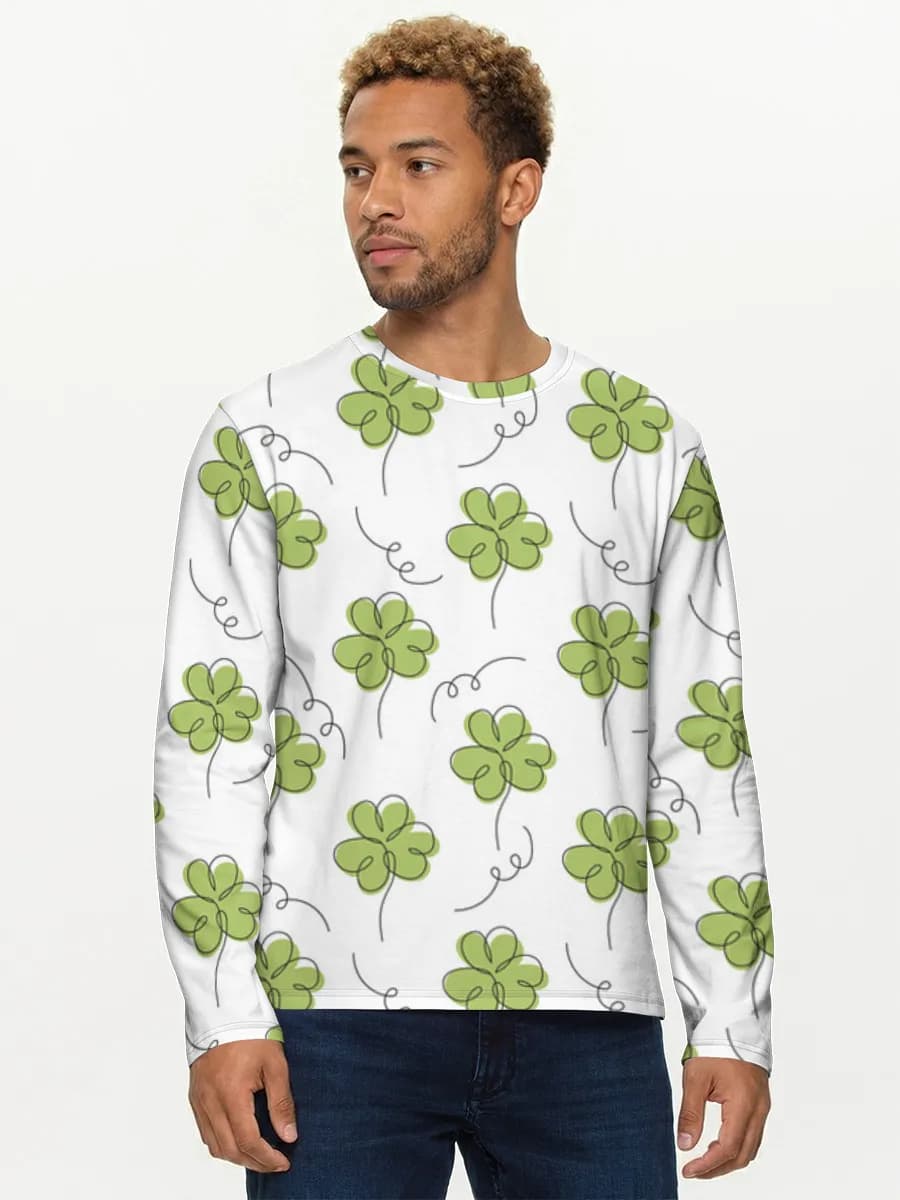 Camisa de manga larga de algodón para hombre