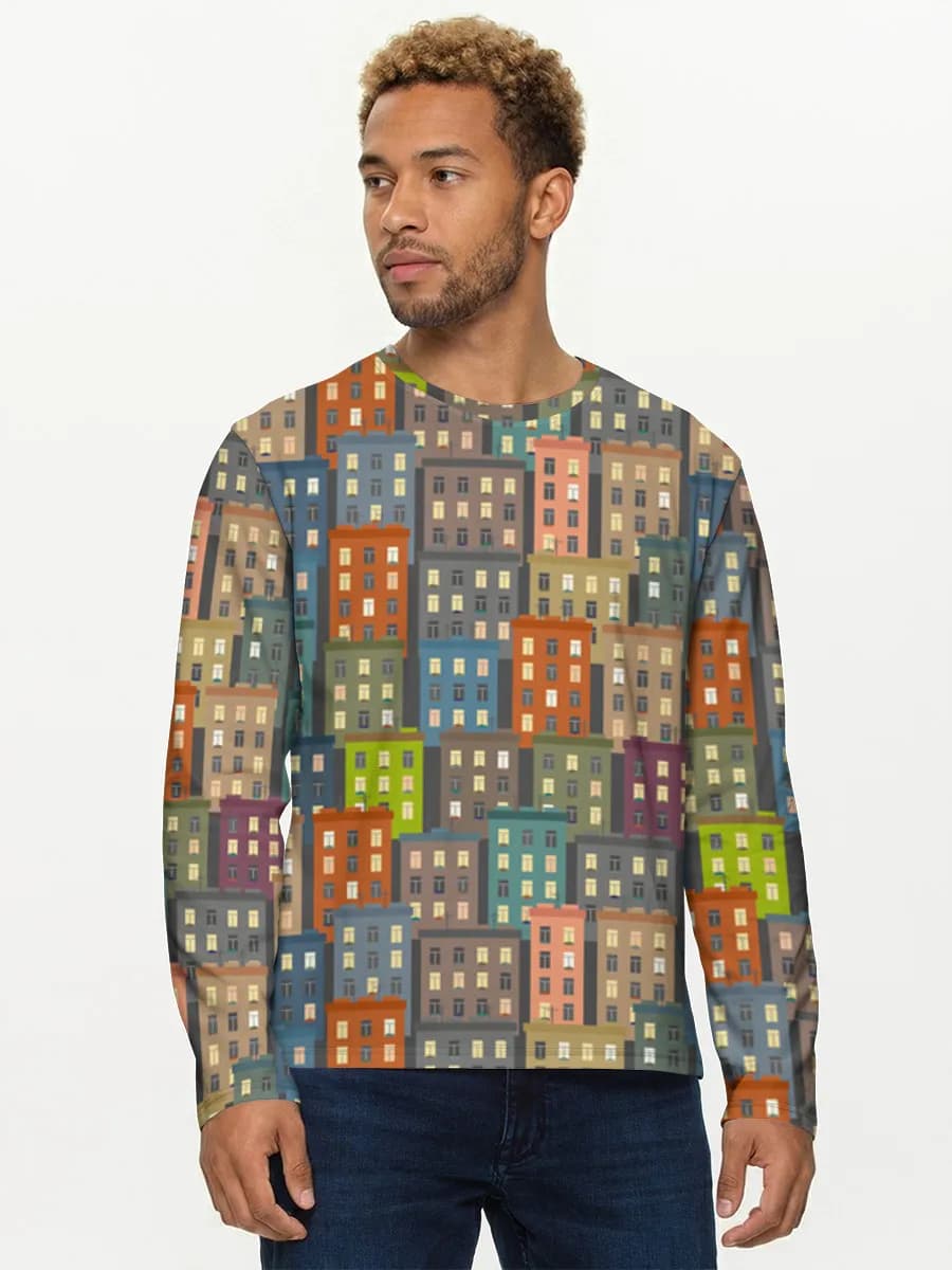 T-shirt Coton Manches Longues Homme