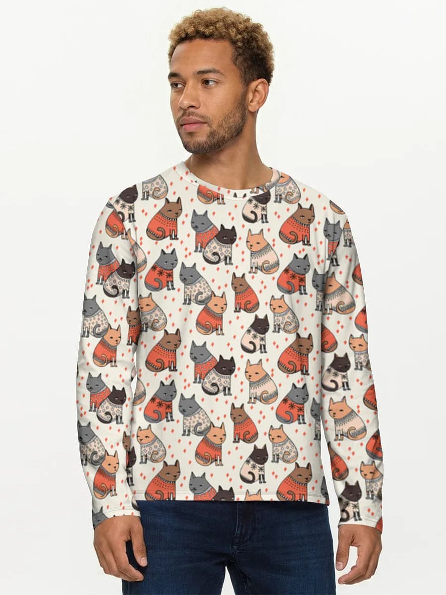 Men's cotton long sleeve shirt